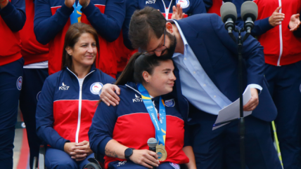 Presidente Boric recibió a los representantes del Team ParaChile en La Moneda