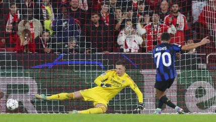 Inter le arrebató un empate a Benfica en Lisboa por la Champions League