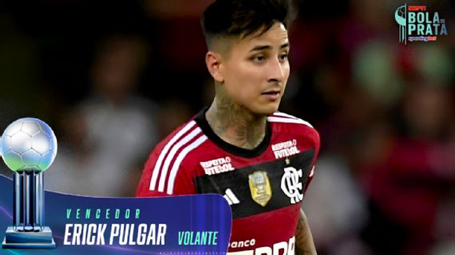 Erick Pulgar ganó el Balón de Plata como uno de los mejores volantes en Brasil