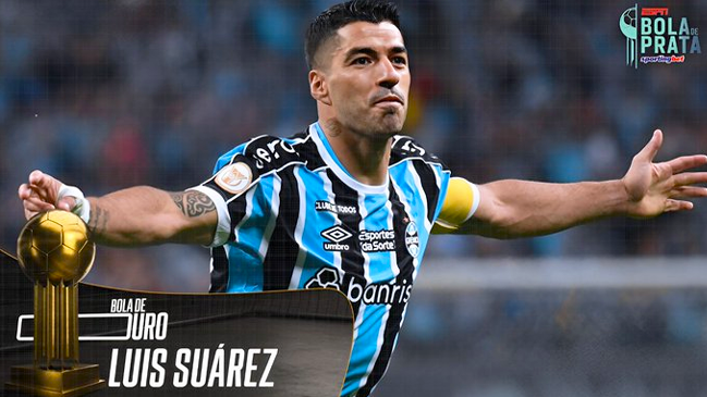 Luis Suárez fue premiado como el mejor jugador del Brasileirao