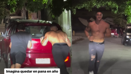 El curioso Año Nuevo de Sammis Reyes: Ayudó a conductor en panne