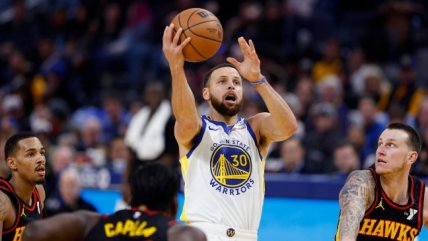 Stephen Curry guió categórica victoria de Warriors ante Hawks en la NBA
