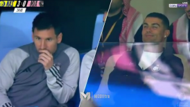 Cristiano Ronaldo gozó en las tribunas el 6-0 ante el lamento de Messi