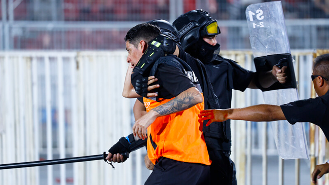 Cuatro barristas pasaron a control de detención tras los incidentes en el Estadio Nacional