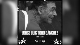 Los mensajes de pesar en el fútbol chileno por el fallecimiento de Jorge Toro