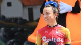 Aranza Villalón terminó tercera en la penúltima etapa del Tour El Salvador