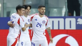 Víctor Dávila celebró su primer gol por Chile y selló el triunfo ante Albania