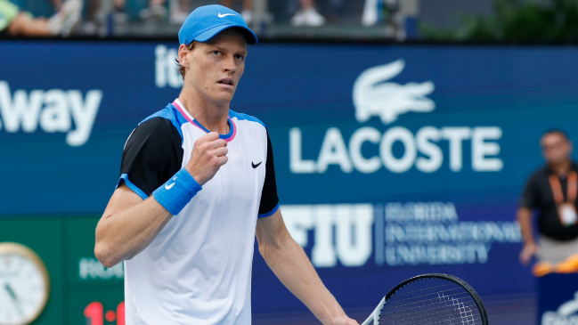 Jannik Sinner se demoró 73 minutos en ganar la final del Miami Open