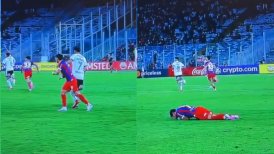 La evidente simulación de un futbolista de Cerro Porteño que indignó a hinchas de Colo Colo