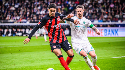 Frankfurt evitó el traspié en casa ante Werder Bremen en un reñido encuentro por Bundesliga