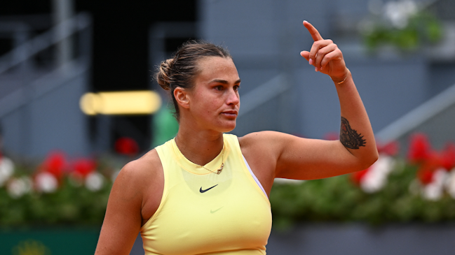 Aryna Sabalenka tuvo que remontar un duro partido para meterse en cuartos en Madrid