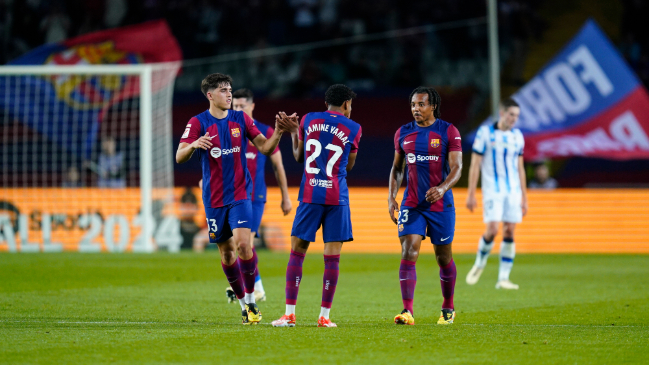 Barcelona obtuvo sólido triunfo ante Real Sociedad por la liga española