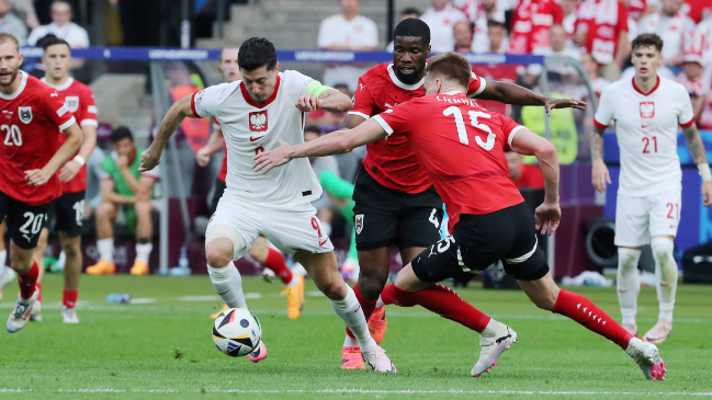 Austria sumó su primer triunfo ante una Polonia que sigue sin rumbo en la Eurocopa
