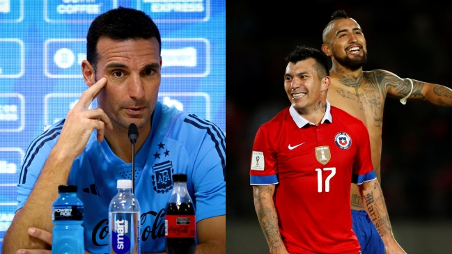 Los llenó de elogios: Scaloni lamentó las ausencias de Arturo Vidal y Gary Medel en Chile