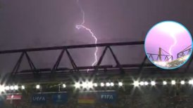 ¿No era en el partido de Chile? Tormenta eléctrica obligó a detener el Alemania vs Dinamarca en la Eurocopa 2024