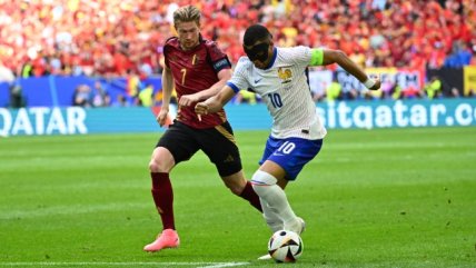 Sobre la hora Francia logró inclinar el marcador a su favor y venció a Bélgica en la Eurocopa 2024