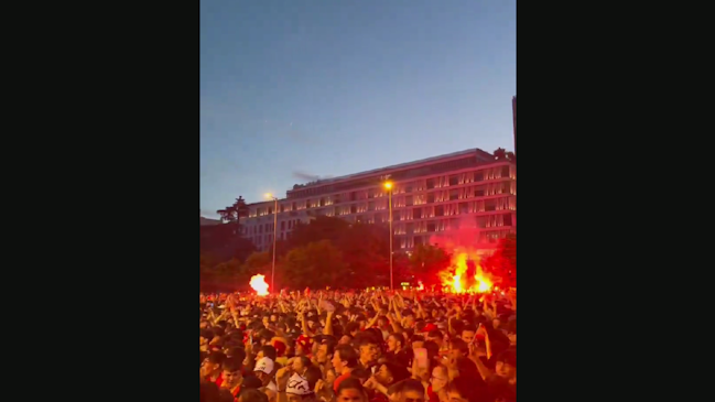 El espectacular show de luces en Madrid tras el título de España en la Eurocopa 2024