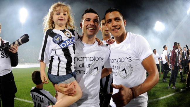 Antonio Di Natale se ilusiona con el inminente retorno de Alexis Sánchez a Udinese