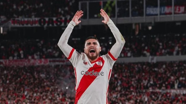 Ahora viene Colo Colo: La eufórica celebración de Paulo Díaz con River Plate en la Libertadores