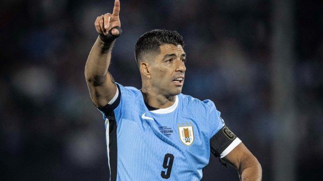 Luis Suárez no pudo celebrar en su despedida de la Selección de Uruguay