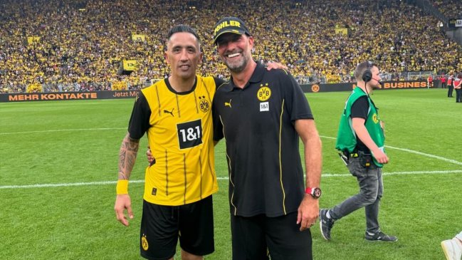 Lucas Barrios se reencontró con Jürgen Klopp en Alemania