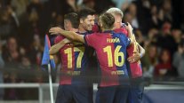 En el FC Barcelona son sólo abrazos en la Champions