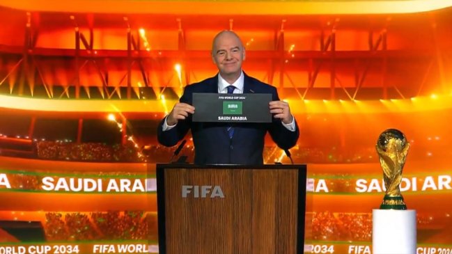 ¿Irá Chile? FIFA oficializó el Mundial 2034 en Arabia Saudita