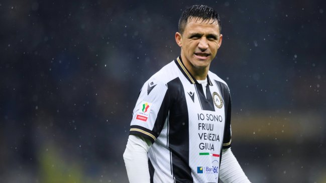 Adelantan que Alexis Sánchez será suplente en el duelo entre Udinese y la Fiorentina