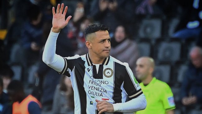 Alexis estalla de felicidad por su redebut con Udinese en la Serie A