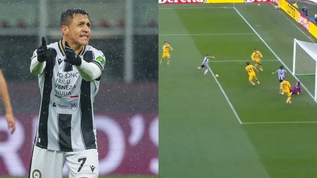 INCREÍBLE: El palo evitó el gol de Alexis DOS VECES en la misma jugada