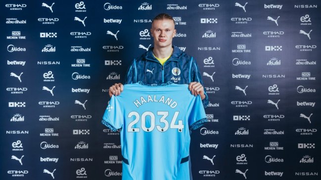 Erling Haaland renovó con Manchester City ¡HASTA EL 2034!