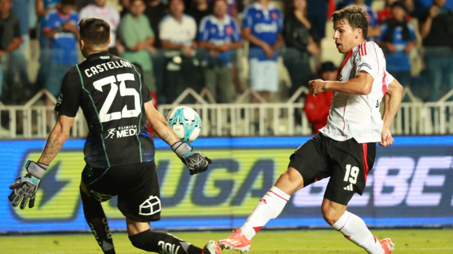 Dio el pase del triunfo: Gonzalo Tapia debutó ante la U por River Plate