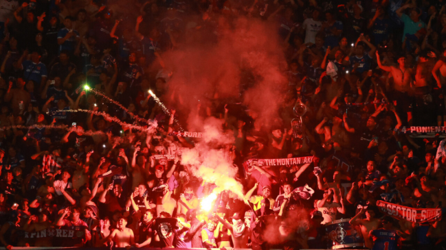 A una semana de la Supercopa los hinchas de la U pusieron en riesgo el partido con River por Fuegos Artificiales