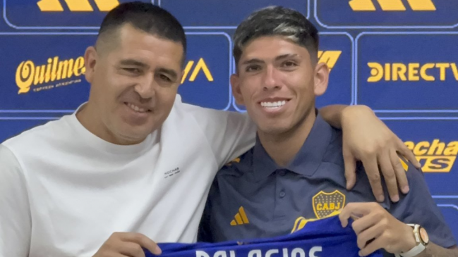 Carlos Palacios tiene claro su objetivo en Boca: "Sueño ganar la Copa Libertadores"