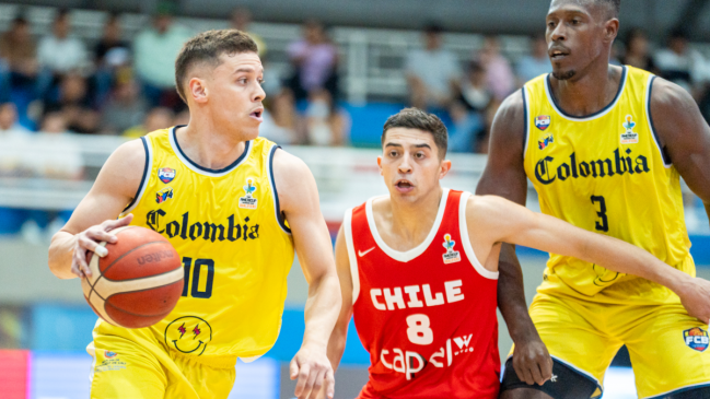 Chile sufrió con la intensidad de Colombia y quedó contra las cuerdas rumbo a la Americup