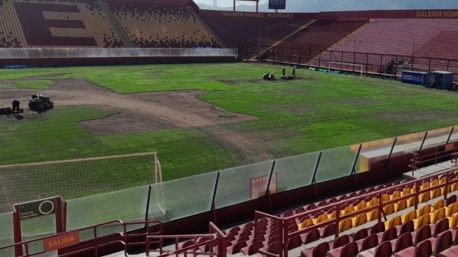 ¡GRAVÍSIMO! Denuncian que hubo "daño intencional" a la cancha del Santa Laura