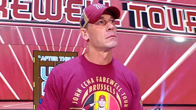 John Cena hizo su primera aparición desde su "turn heel" en el WWE RAW en Bruselas